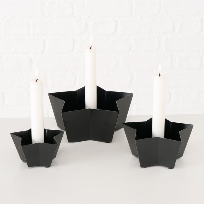 Kerzenleuchter Askella schwarz 7cm