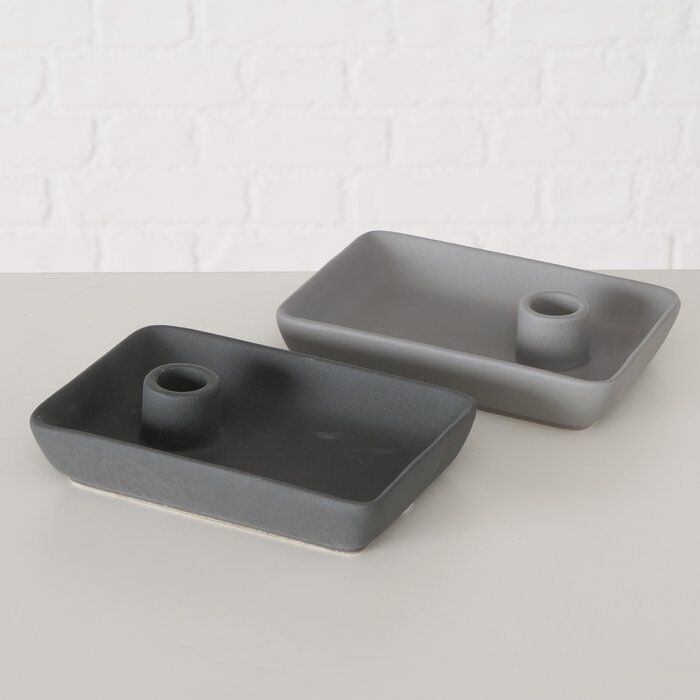 Kerzenleuchter Hanny hellgrau