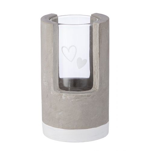 Zement Windlicht Hearts zylindrisch Krug, Töpferei, Vase, Zylinder, Glas