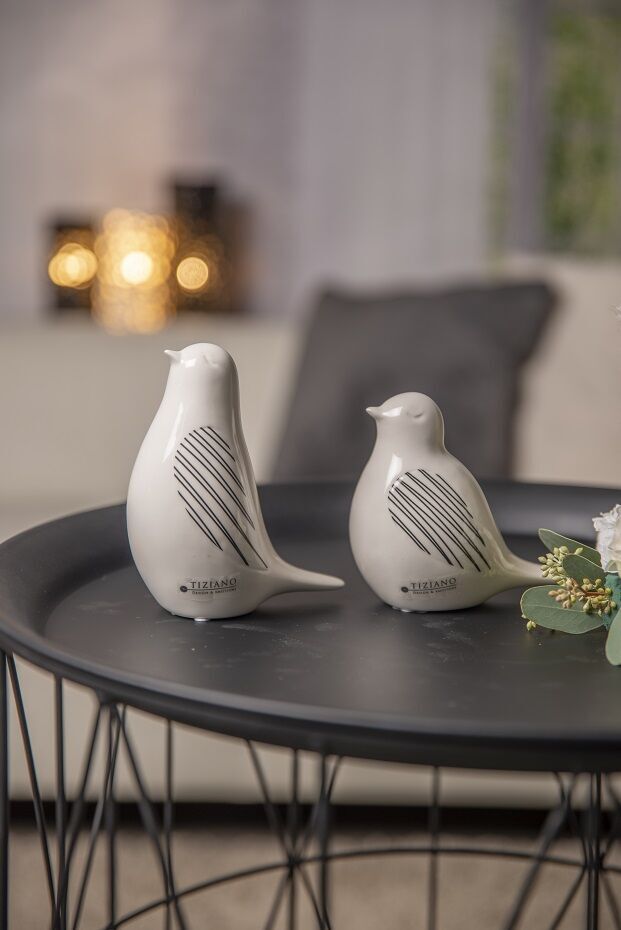 tessa-beide Vogel Tessa 13cm creme