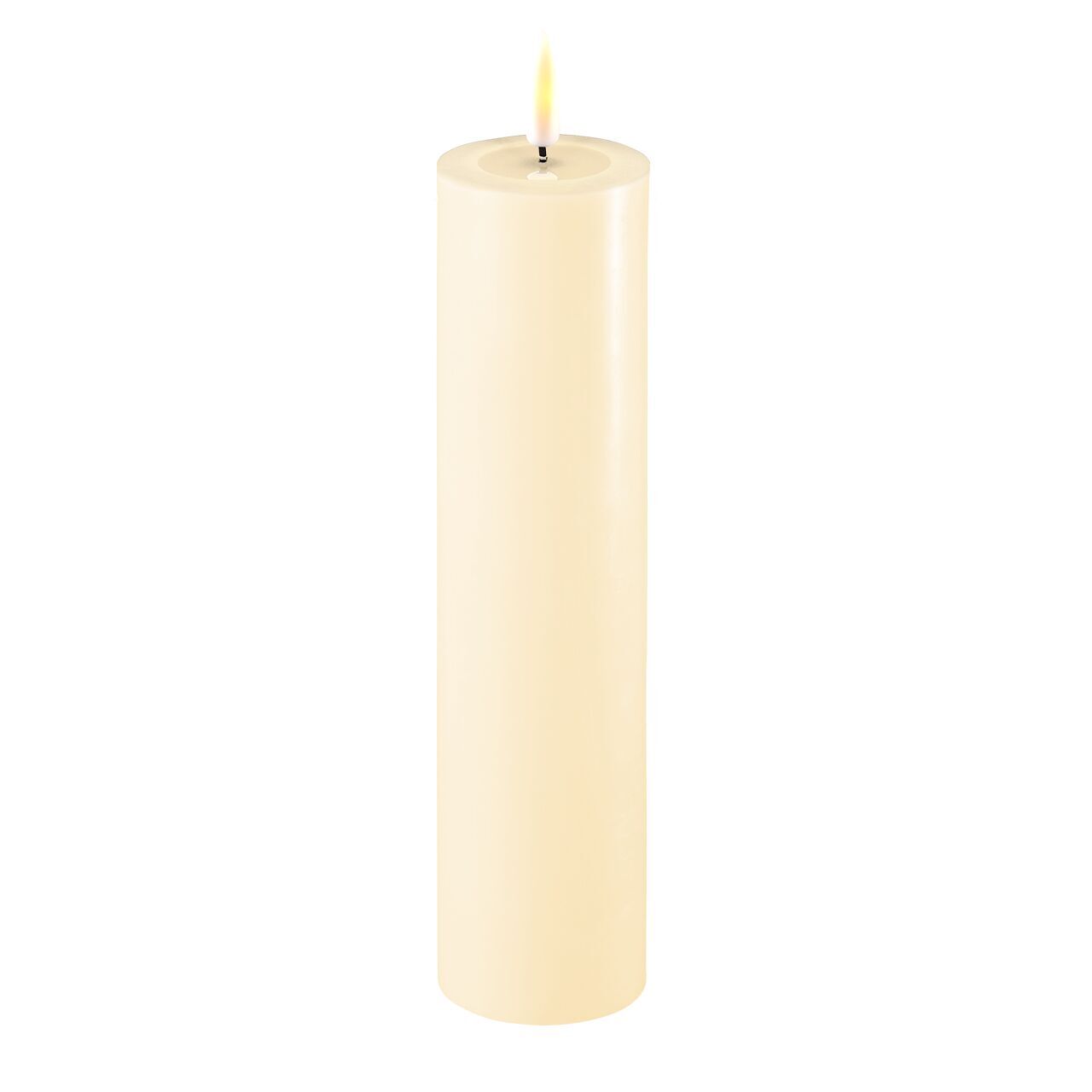 2021-RF-0107 Stumpenkerze LED creme 5 x 20cm