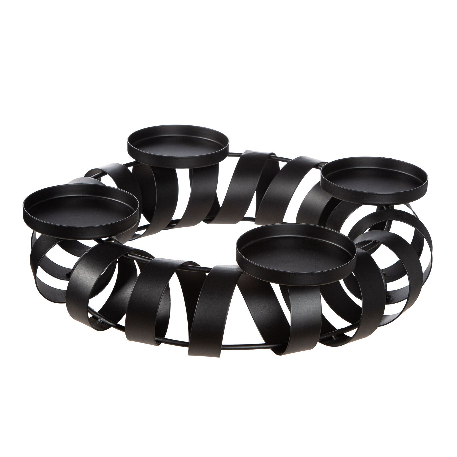 Adventsleuchter Twirl schwarz Metall Zubehor