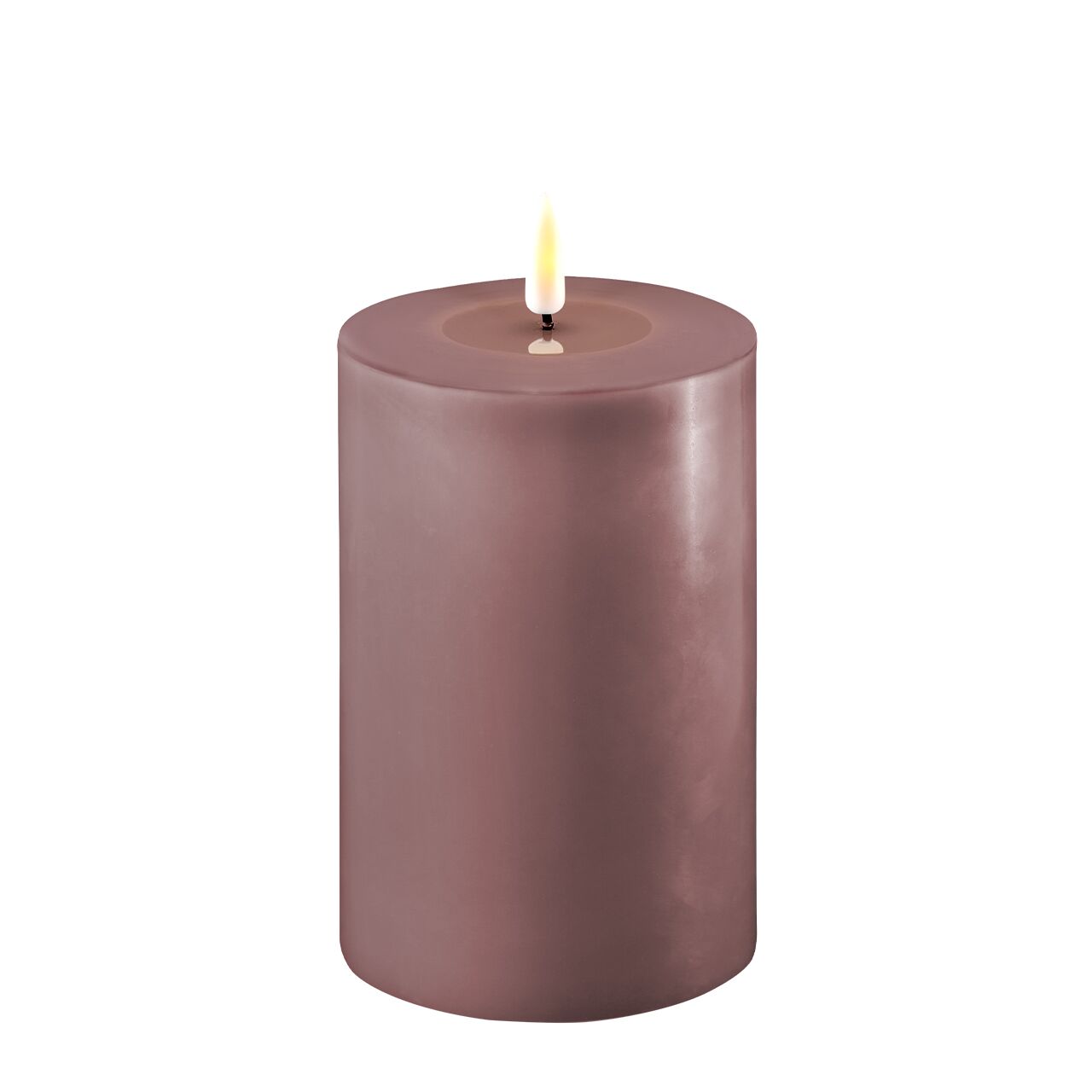 2021-RF-0157 Stumpenkerze LED helles lila 10 x 15cm