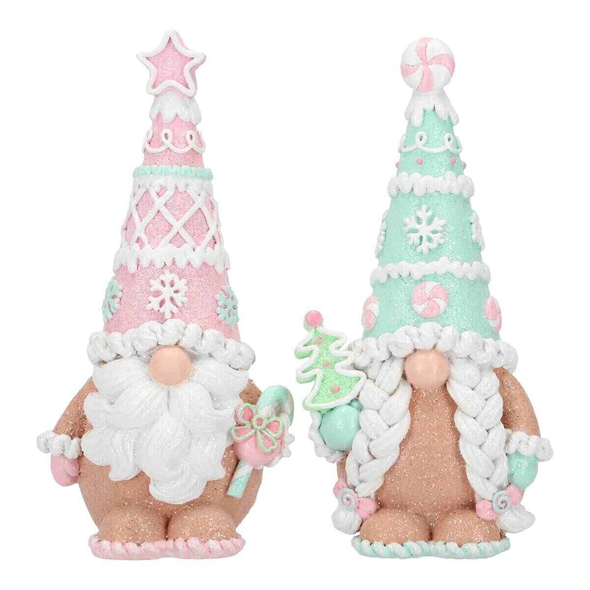 Gingerbread Gnom pastell 2 Stück Bekleidung, Hut, Kegel