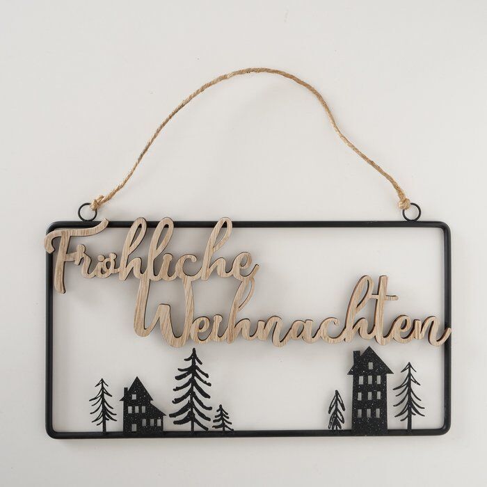 Deko Schild Aarhus Fröhliche Weihnachten