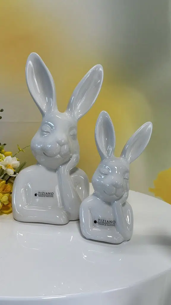 Büste Hase Enricco 16cm cremeweiß Büste Hase Enricco 16cm cremeweiß