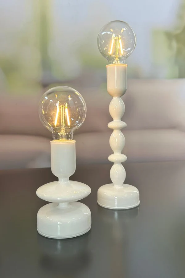 Lampe Savazza LED Glas weiß 23,5cm Lampe Savazza LED Glas weiß 23,5cm