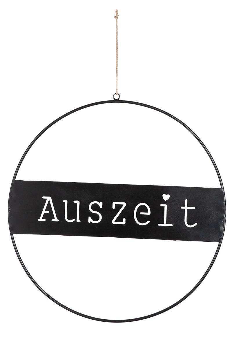 51567_2_1 Deko Hänger Auszeit schwarz