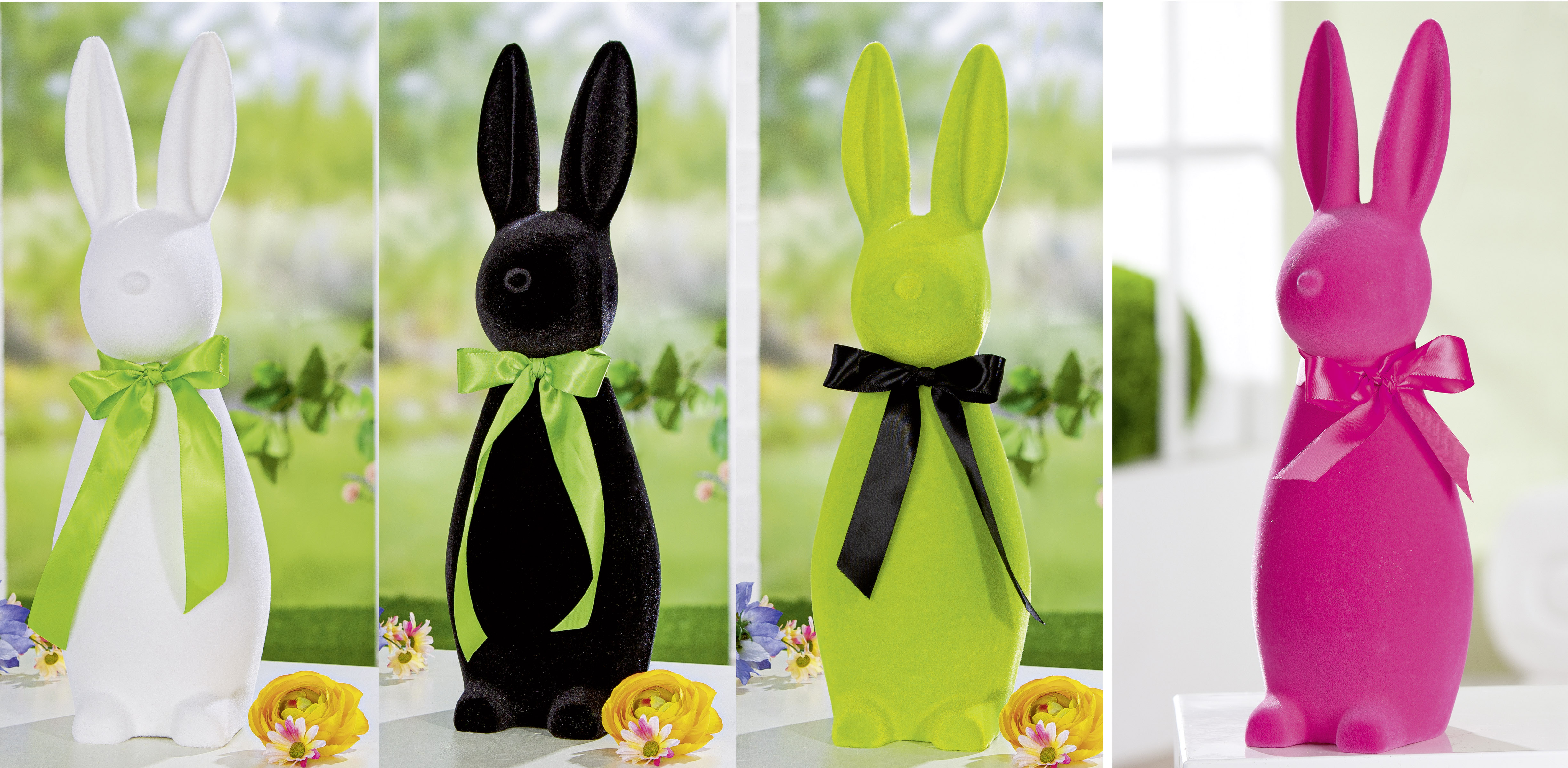 Dekofigur Hase Jimmy weiß 41cm