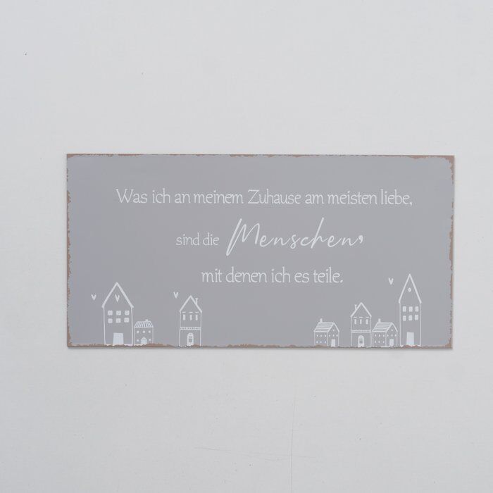 Deko Schild Nordy grau