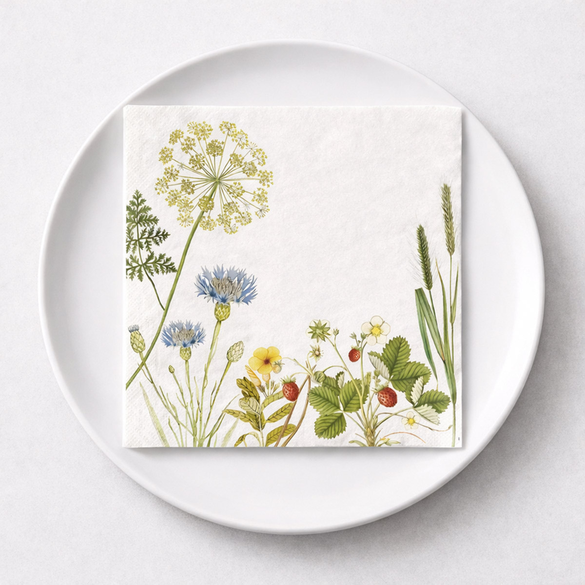 Serviette Wildflowers Blumenmotiv Serviette Wildflowers Blumenmotiv