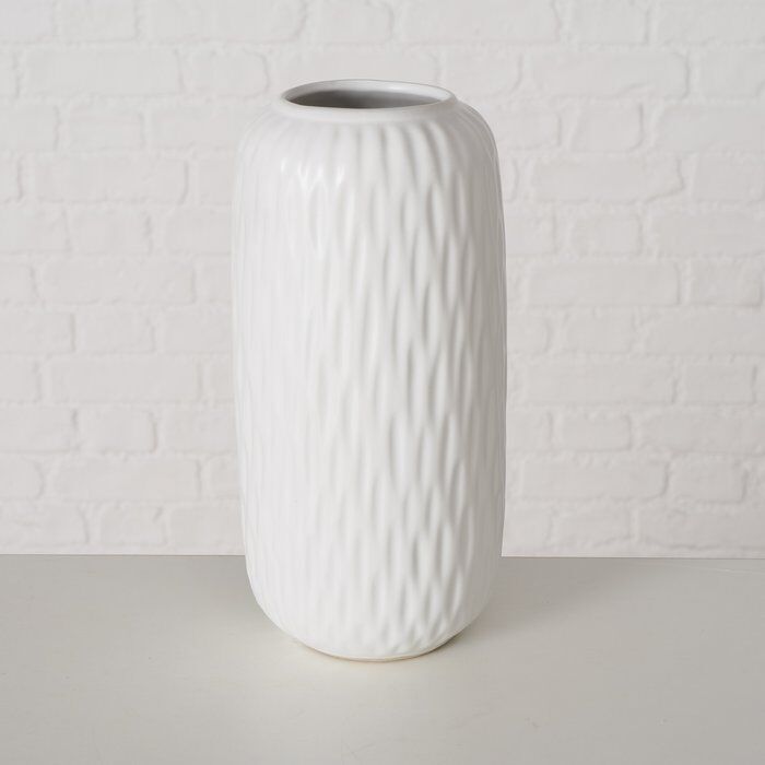 Einzelbild-8j-eOgLQ-large Vase Zalina Porzellan weiß 20cm