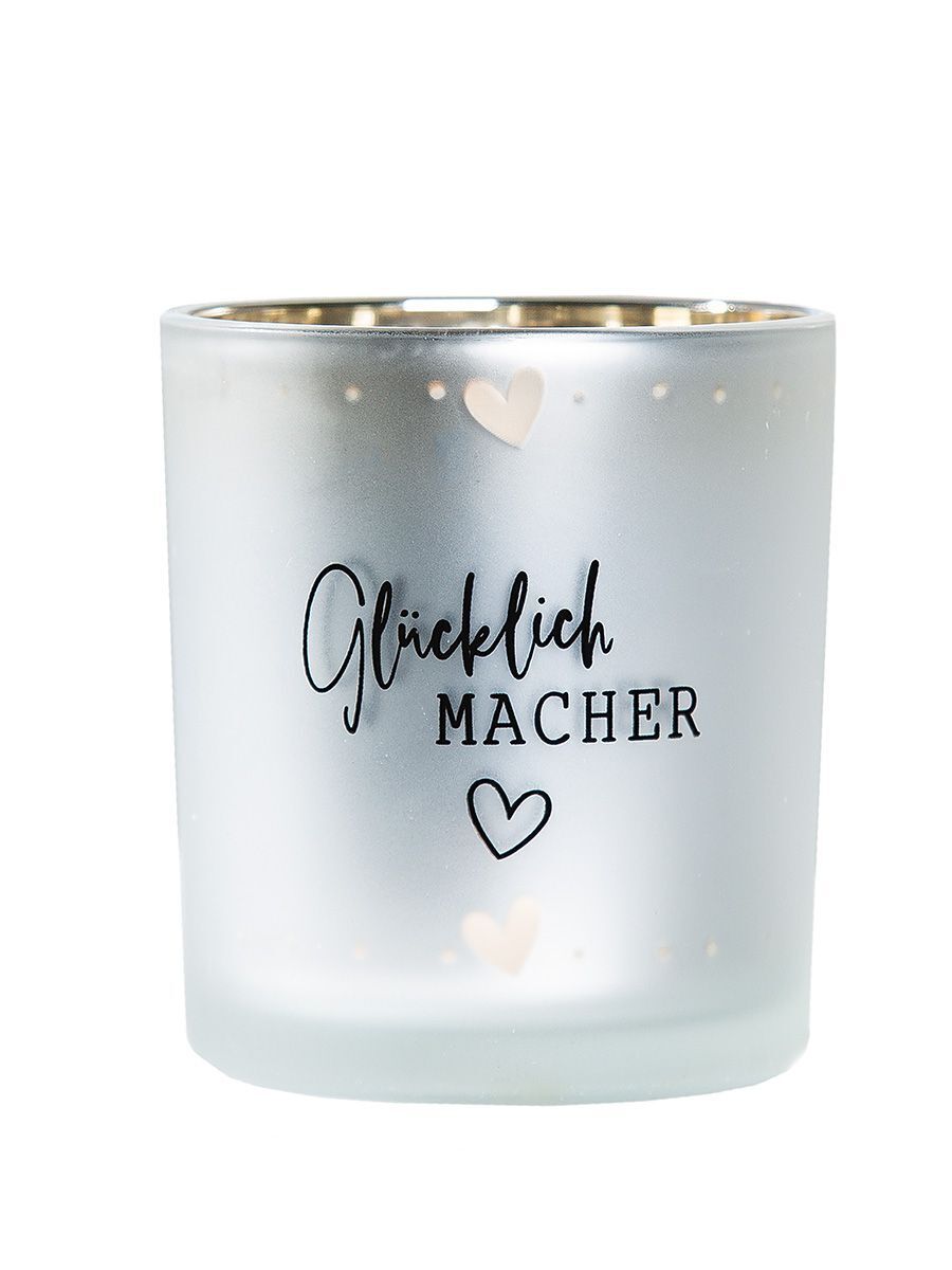 27552_1 Windlicht Glücklich Macher 8cm silber