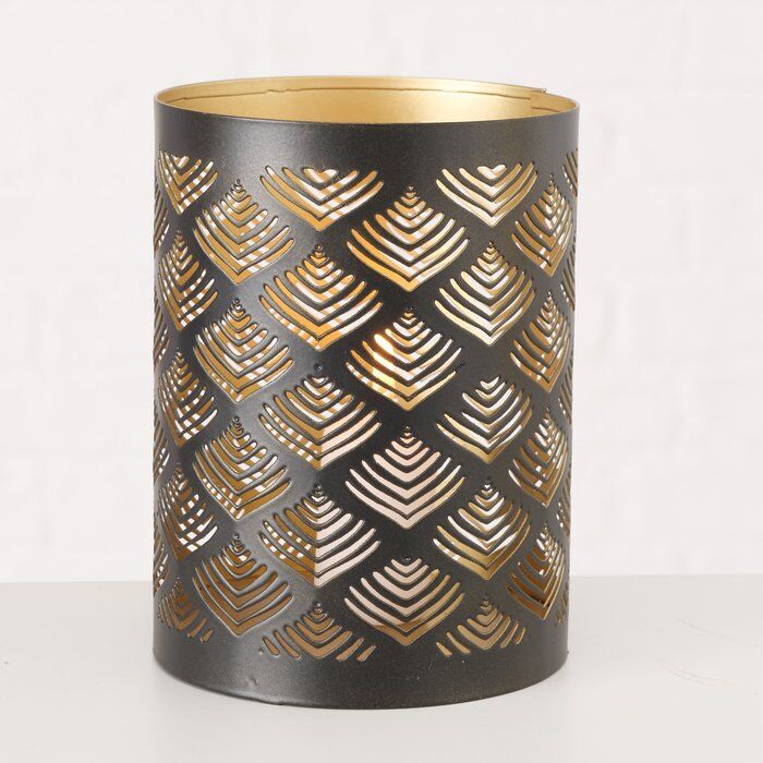 Windlicht Swaltje 14cm schwarz