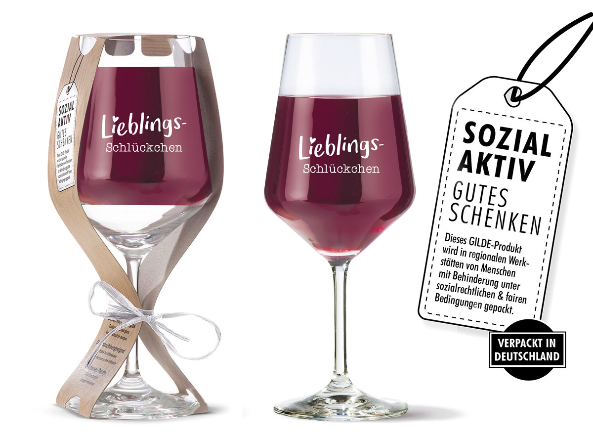 Weinglas "Lieblingsschlückchen"