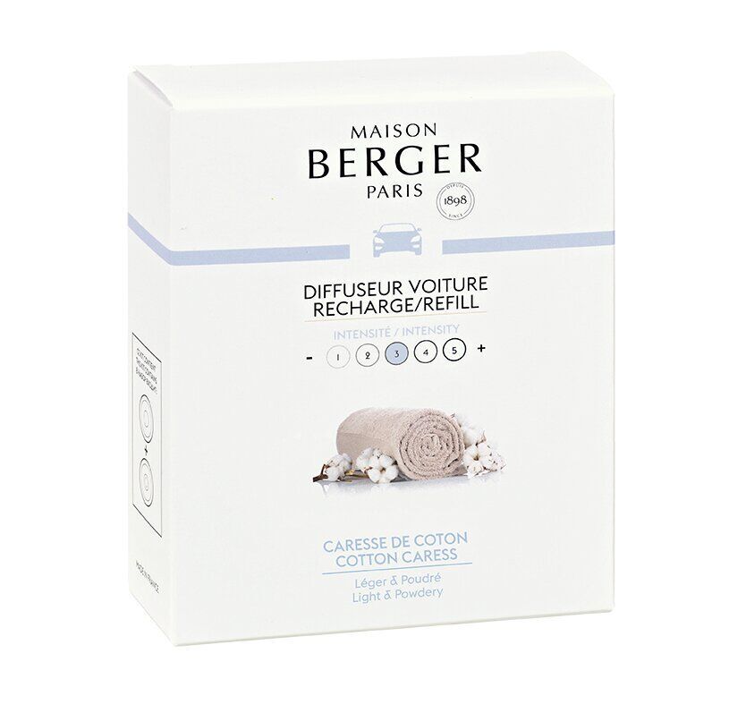 6434-RV-CARESSE-DE-COTON-det Zarte Baumwollblüte Set 2 Stück Nachfüller Autoduft