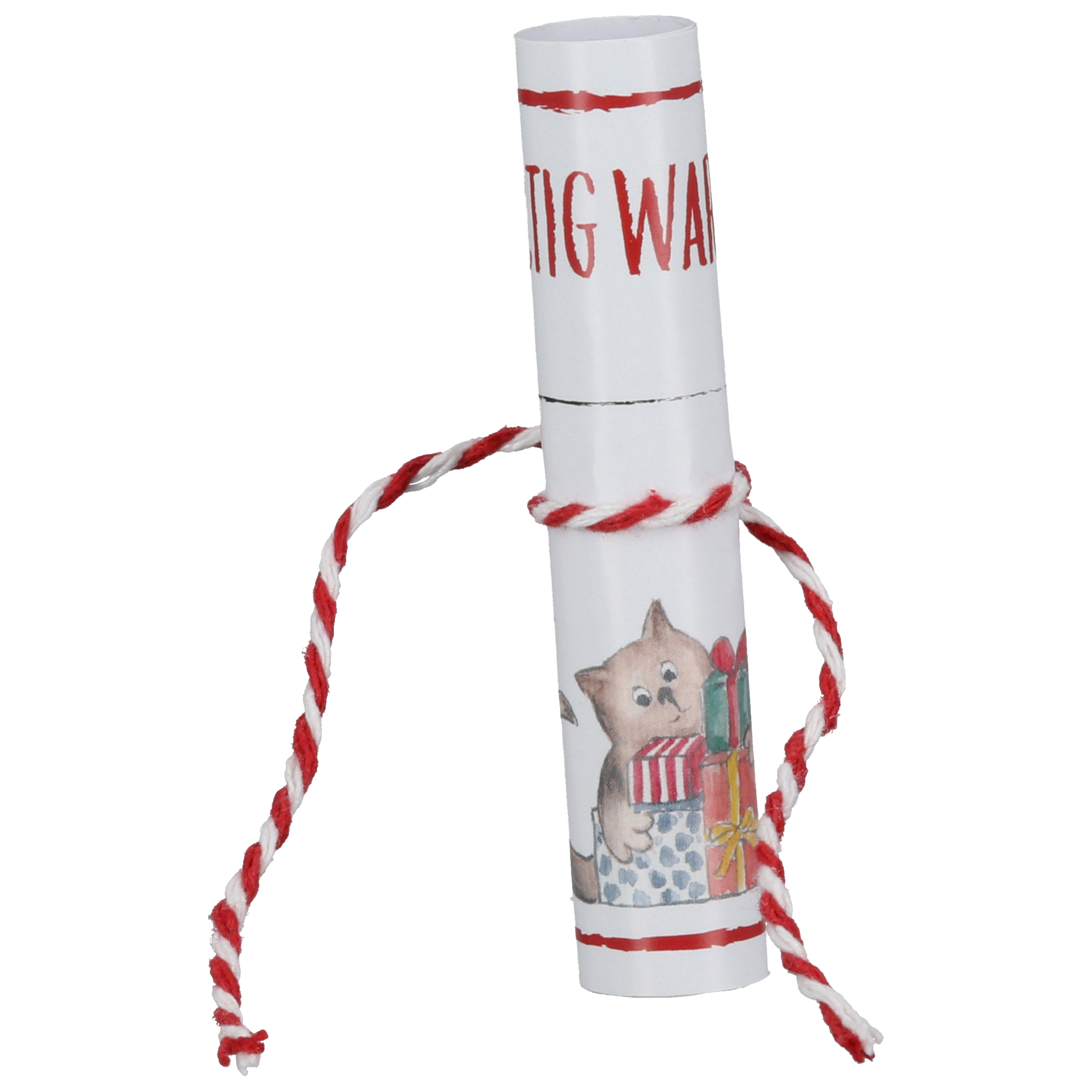 Nagelrolle, Weihnachten, Paketrolle, Kunststoffrolle, Geschenkband