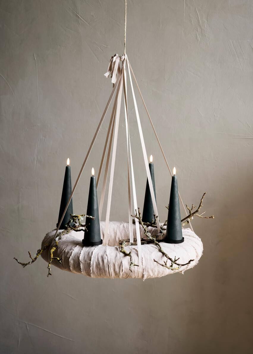 Uyuni Giftbox Cone Pine Green Leuchter, Lampe, Kunst, Kunsthandwerk, Kerze