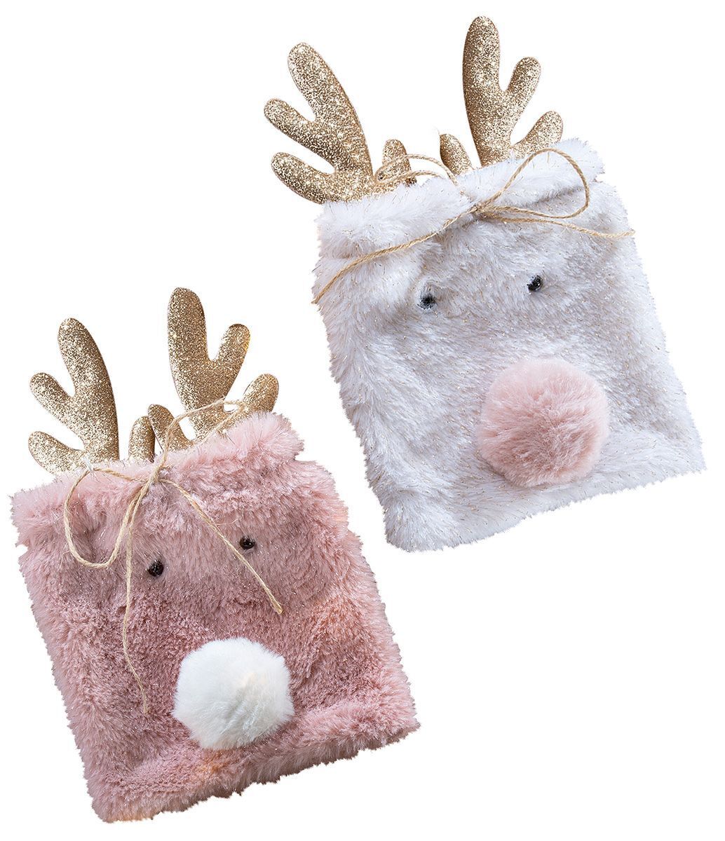 25931_1_1 Geschenksäckchen Rentier weiß