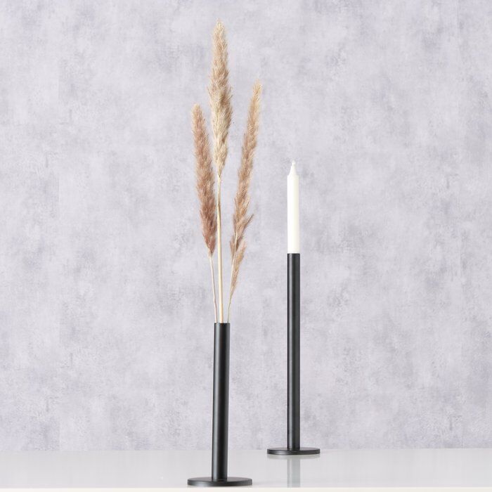 Kerzenleuchter Malko 2 tlg. schwarz