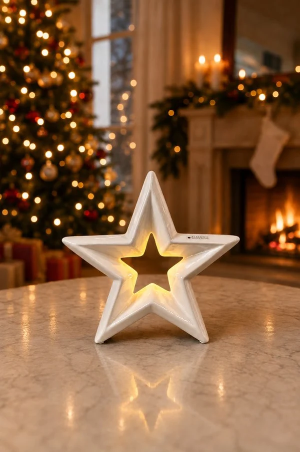Sternenleuchte, Weihnachtsstern, Tischdeko, Kerzenlicht, Dekoration