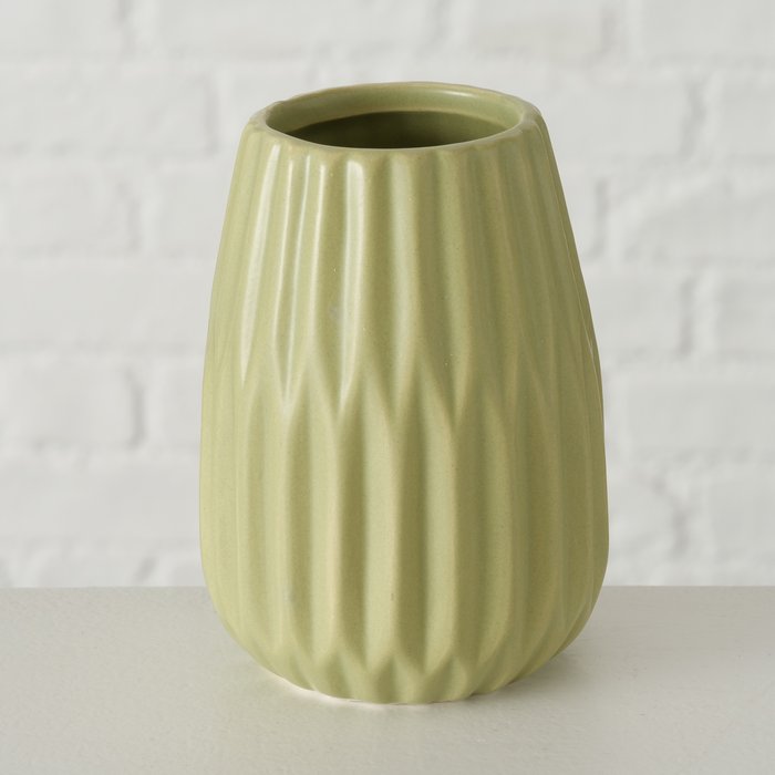Vase Wilma 14cm hellgrün Keramik