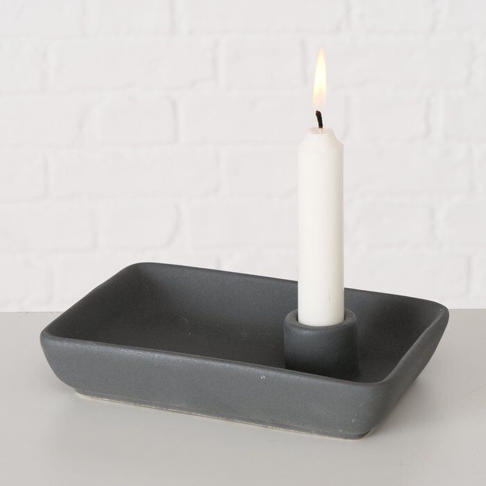 Kerzenleuchter Hanny dunkelgrau