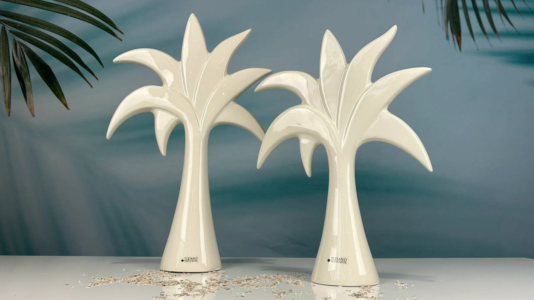 Deko Palme Guano cremeweiß 24cm