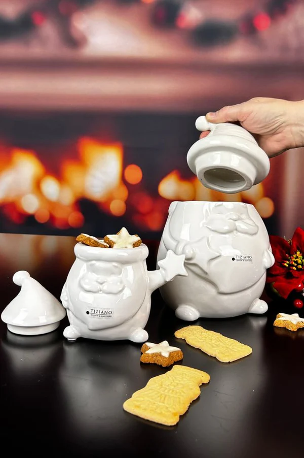 Gebäckdose Santa Tonio 14,5cm cremeweiß