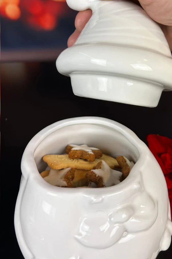 Gebäckdose Santa Tonio 14,5cm cremeweiß Gebäckdose Santa Tonio 14,5cm cremeweiß