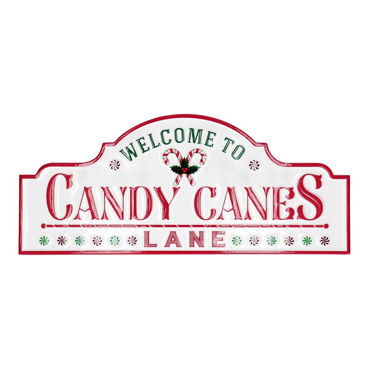 Weihnachts Wandschmuck Candy Canes Lane