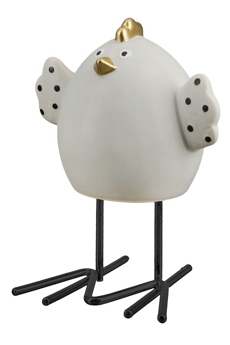 20604_1_1 Deko Huhn Punto mit Flügeln 10cm