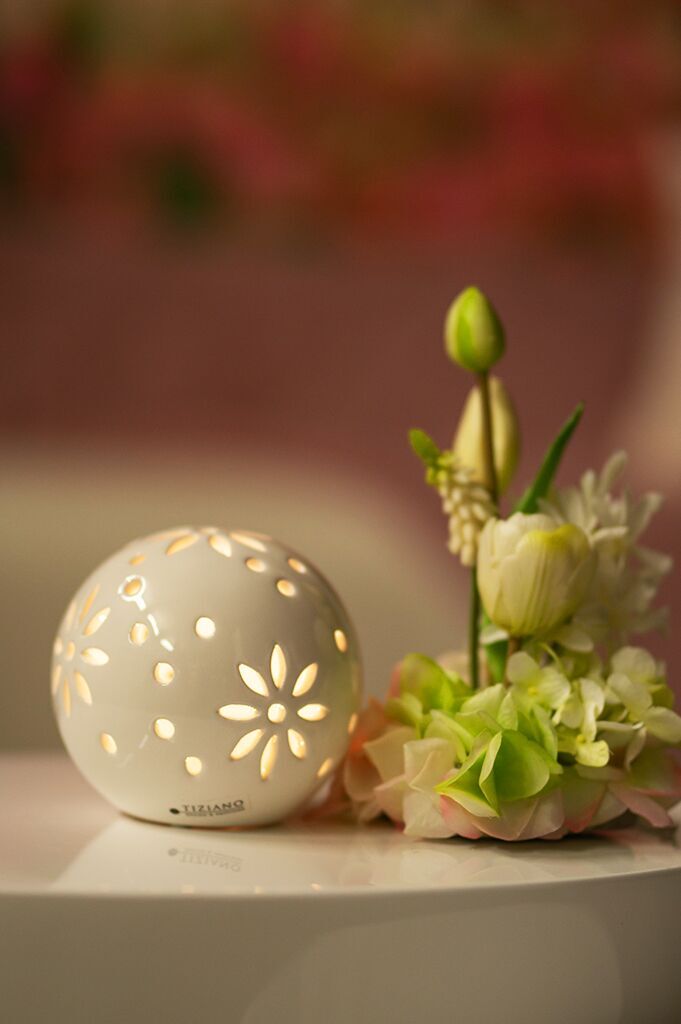 Lichtkugel Tadino 18cm LED creme