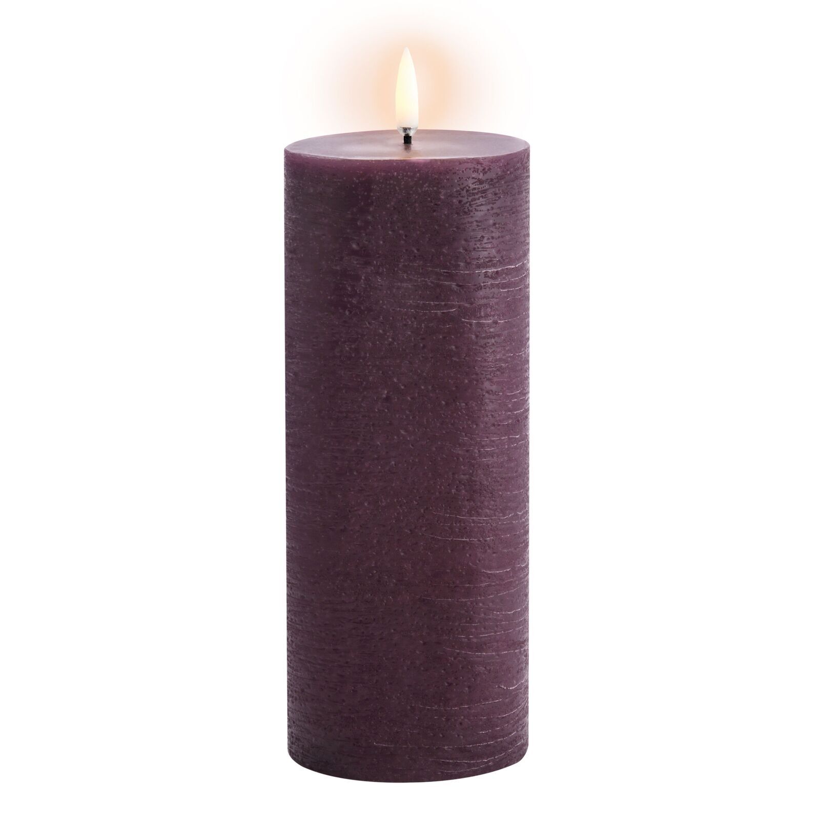 Uyuni-UL-PI-PL-C78020-Coloured-Pillar-Candles-large Uyuni LED Stumpenkerze 7,8x20cm rustic plum