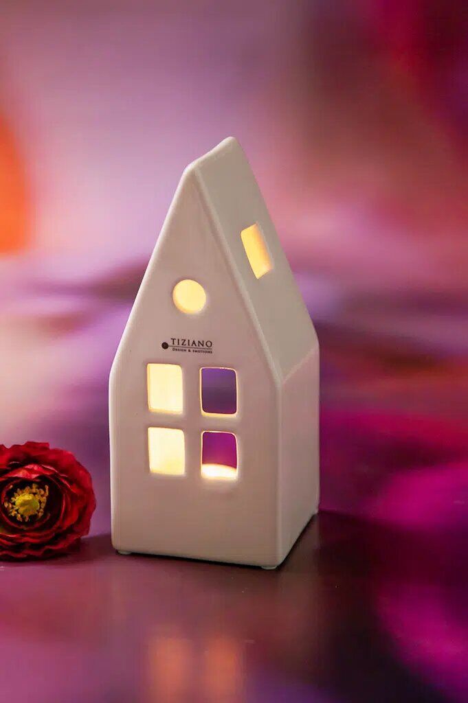 Lichthaus Mimosa 15cm cremeweiß