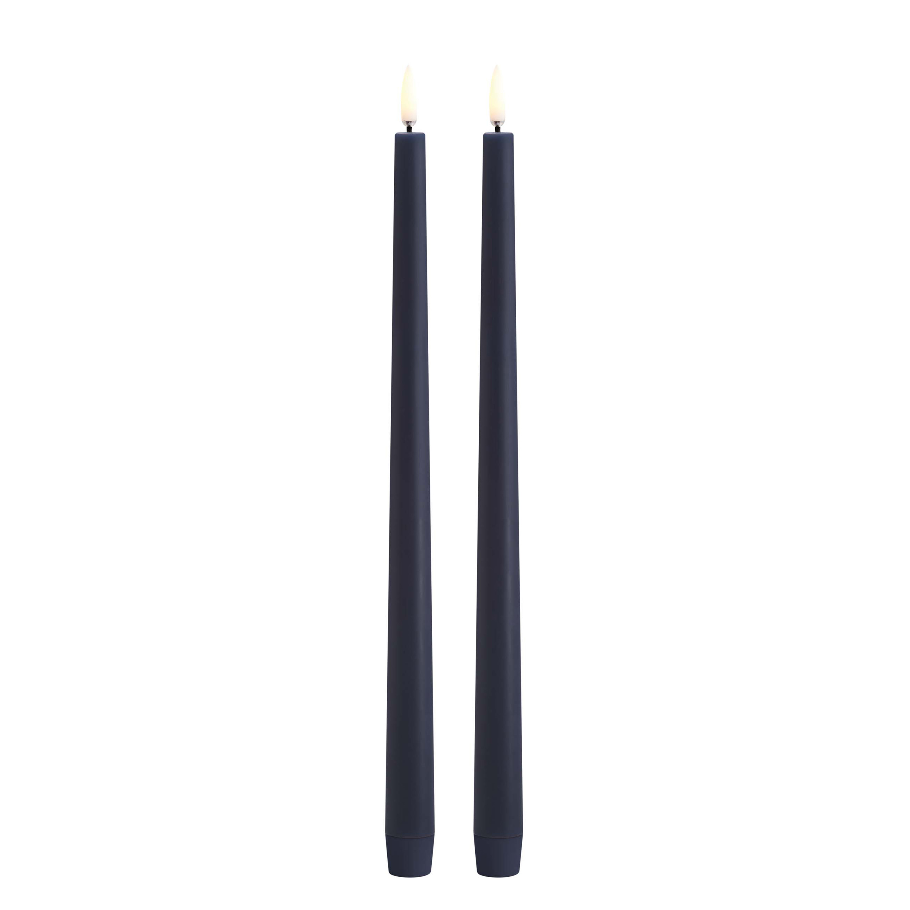 Uyuni-UL-TA-DB02332-2-Slim-Taper-Candle-1 Uyuni LED Tafelkerze 32cm slim dark blue 2 Stück