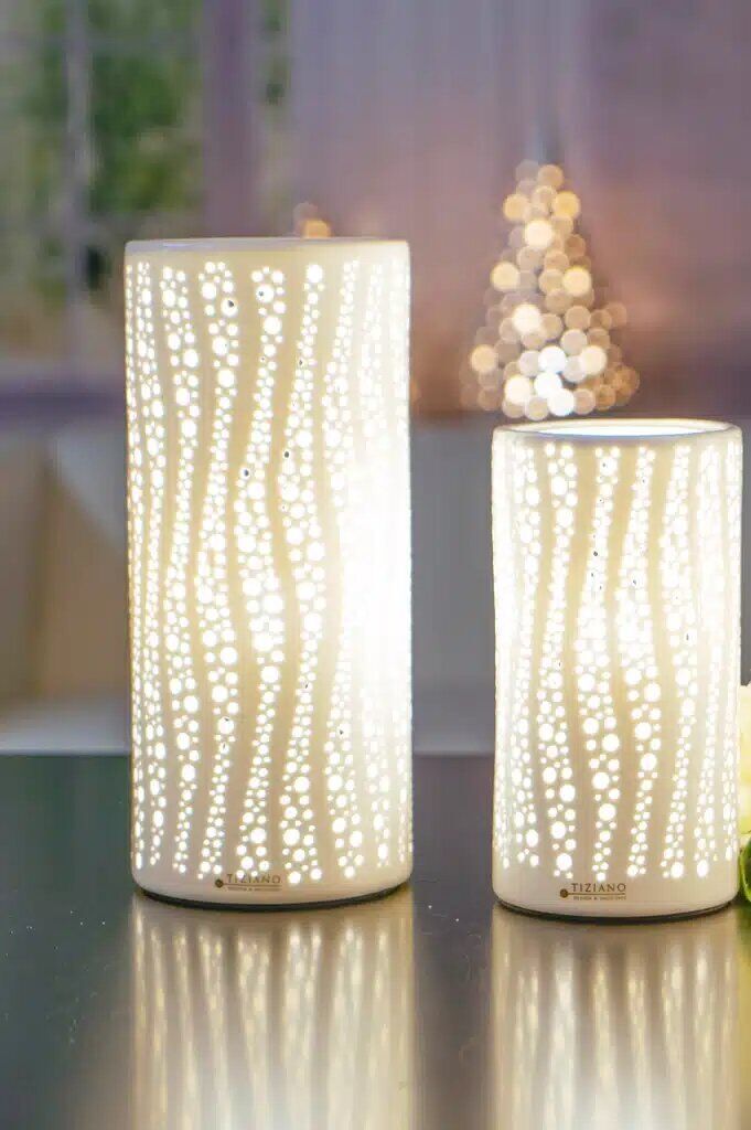 laviani-lampe-einzel-gross Dekolampe Rodigo 28cm cremeweiß