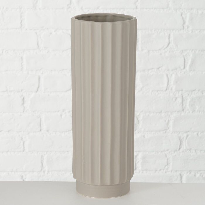 Einzelbild-NwluI0ns-large Vase Vianello 31cm hellgrau Keramik
