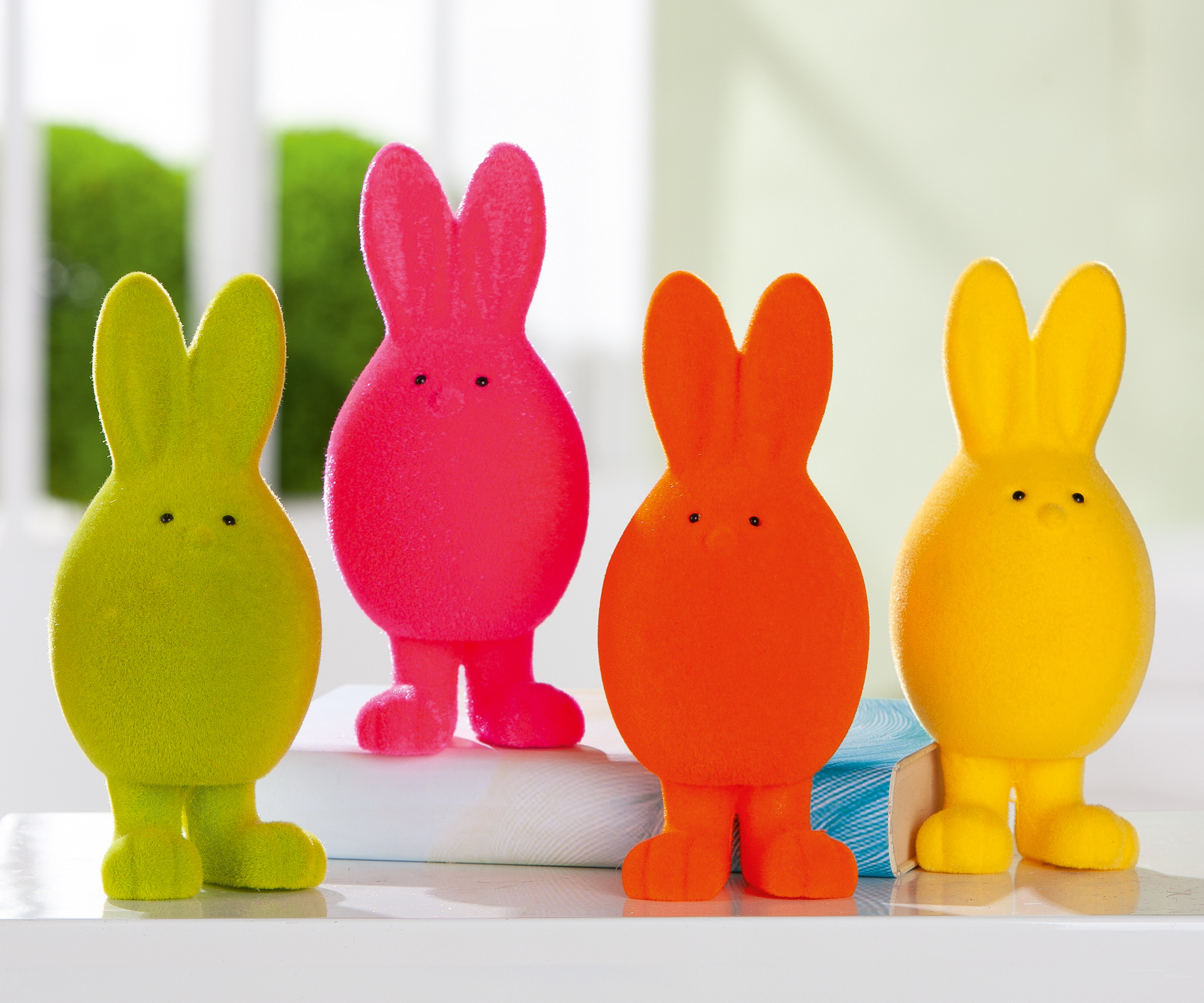 Dekofigur Hase Egbert pink 23cm