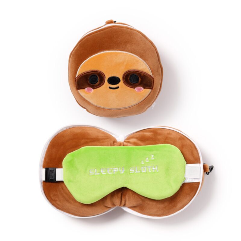 Relaxeazzz Faultier Plüsch Reisekissen & Schlafmaske Relaxeazzz Faultier Plüsch Reisekissen & Schlafmaske
