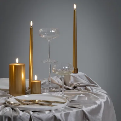 Kerzen, Gold, Tischdekoration, Kandelleuchte, Gläser