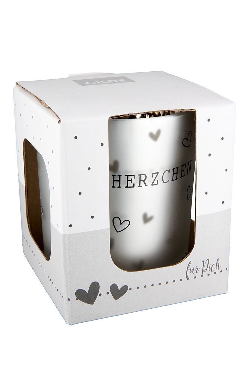 27551_2 Windlicht Mein Herzchen 8cm silber