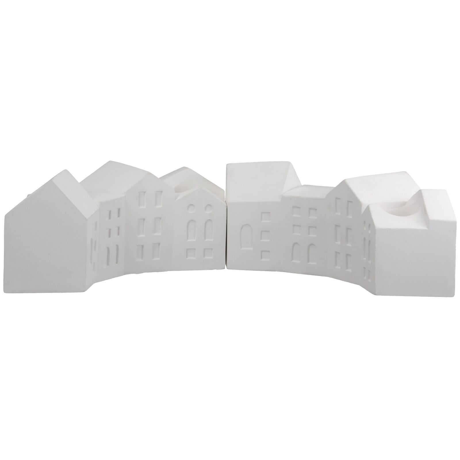 Adventsleuchter Rivitalo Gips weiß Papier