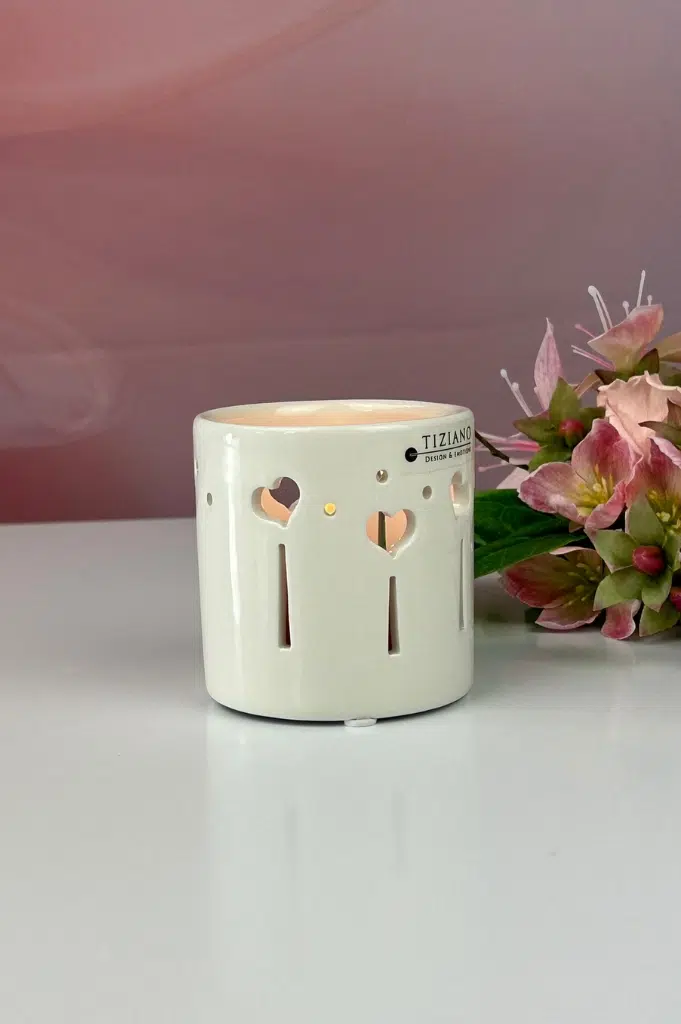 Teelichthalter Lovaria 8cm cremeweiß