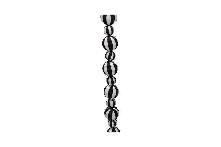 Chinois Kugelgirlande 180cm Streifen schwarz/weiß Chinois Kugelgirlande 180cm Streifen schwarz/weiß