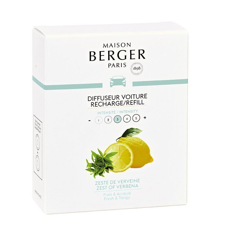 Zitronen-Verbene Set 2 Stück Nachfüller Autoduft