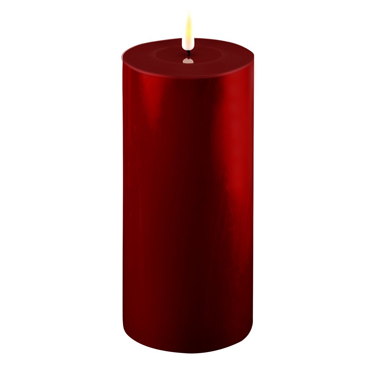 2021-RF-0245 Stumpenkerze LED bourgogne 10 x 20cm