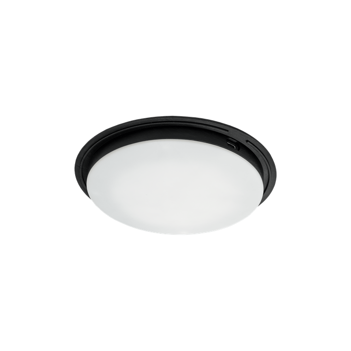 Solar Down Light Medium LED Solarleuchte schwarz 16,5x3cm Deckenleuchte, LED-Deckenlampe, runder Lampenschirm, weiß, Beleuchtung