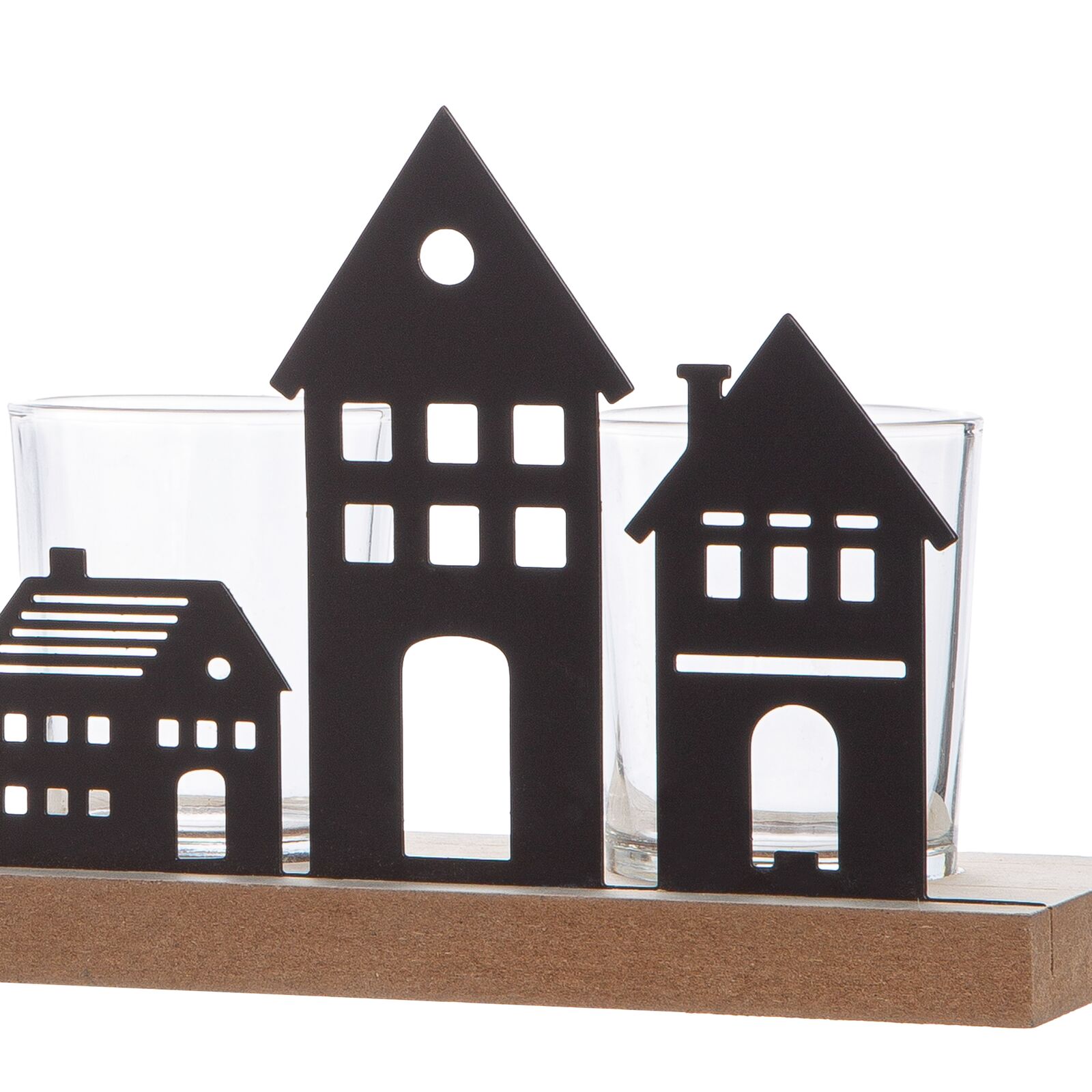 Teelichtleuchter Haus 6tlg