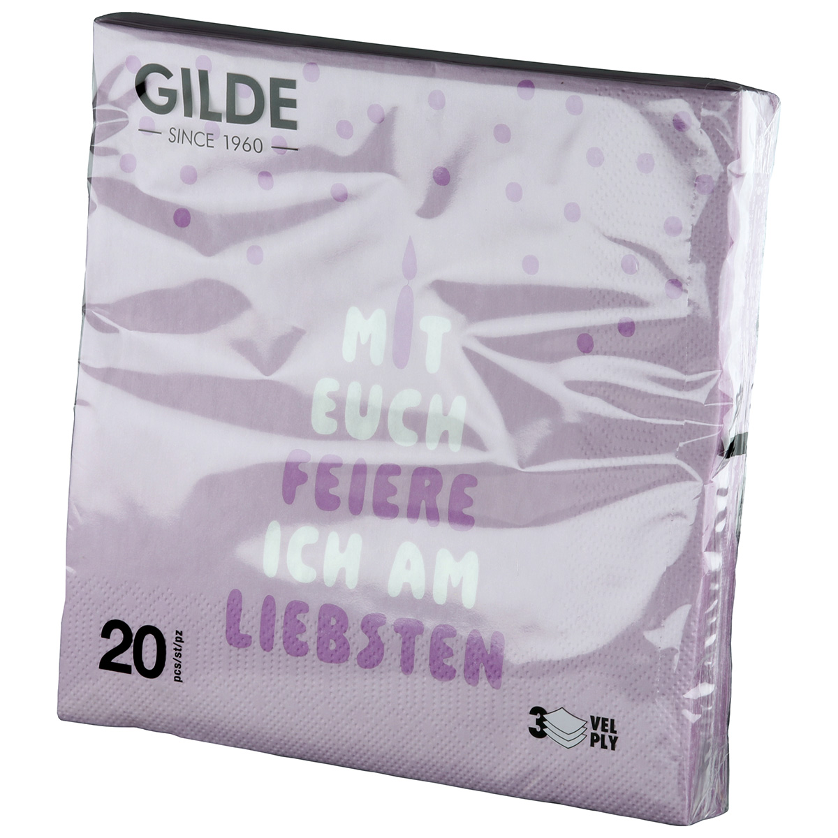Serviette Party lila Serviette Party lila
